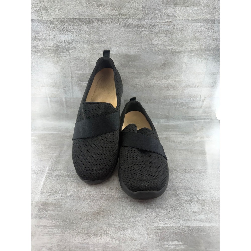 Skechers GOwalk Joy Black Mesh Slip On Walking Shoes 124093 Women Sz 8.5